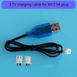 USB charging cable XH 2.54 plug/PH2.0 plug charger USB charger with indicator light with protection for 3.7V battery charger