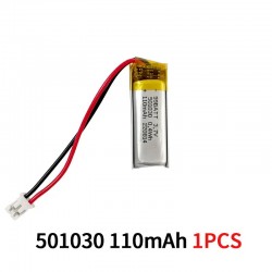 501030 Battery 110mAh 3.7V Lithium Polymer Rechargeable Batteries