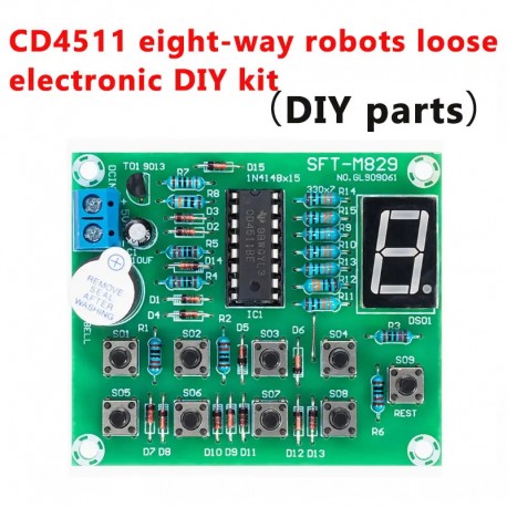 Soldering kit Electronic DIY - CD4511 Robot