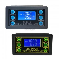 ZK-PP2K PWM DC 3.3-30V 12V 24V Motor Speed Controller Regulator 8A 150W Adjustable LED Dimmer Pulse Frequency Duty Ratio