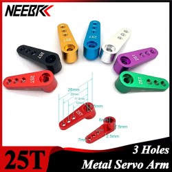 Aluminum Alloy 25T Steering Servo Arm Upgrade for Wltoys 12428 12429 RC 1/8 1/10 1/12