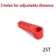 Aluminum Alloy 25T Steering Servo Arm Upgrade for Wltoys 12428 12429 RC 1/8 1/10 1/12