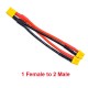 XT30 XT-30 Female / Male Parallel cable wire 18AWG 10CM Battery Charger Cable