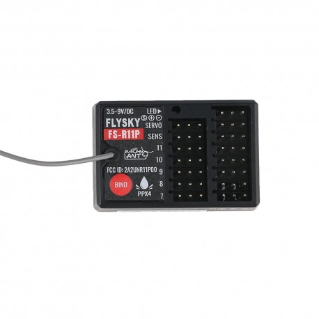 Flysky FS-R11P 2.4GHz 11CH ANT Protocol PWM PPM i-BUS S.BUS Receiver Compatible with FS-G11P