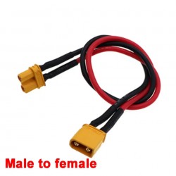 20/30/50CM XT30 F/M Male to Female Plug Extension Cable Silicone rubber cable 18AWG