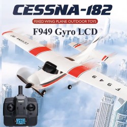 2.4G F949 LCD Version RC Airplane Cessna 182 3D6G 3Ch Fixed Wing Plane Outdoor Drone RTF With Gyroscope