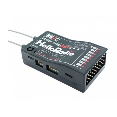 HelloRadioSky HR7C CC2500 2.4GHz 8CH D8/D16/SFHSS PWM Receiver for Fixed Wing