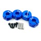 4 Pcs Aluminum 5/6/7mm Thickness Wheel Hex 12mm Drive Hubs With Pins Screws