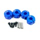 4 Pcs Aluminum 5/6/7mm Thickness Wheel Hex 12mm Drive Hubs With Pins Screws