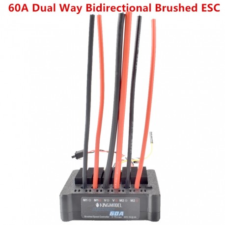 60A/120A Dual Way Bidirectional Brushed ESC 10V-32V battery Speed Control For Rc Boat/tank/Car 540/550/775/795 Brushed Motor