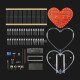 Multicolor LED Heart-Shaped Flow Light DIY Electronic Kit RGB Colorful Love Heart Water Lamp 51 Microcontroller