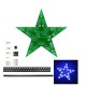 Students Training DIY Kit Five-Pointed Star Breathing Light Gradient LED Light for Christmas Soldering Training Red Green Blue