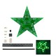 Students Training DIY Kit Five-Pointed Star Breathing Light Gradient LED Light for Christmas Soldering Training Red Green Blue