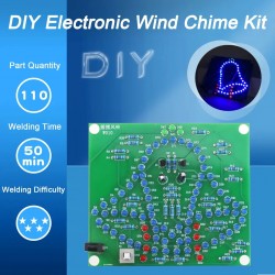 Laboratory Swing Bells DIY Windbell Fun Soldering Electronic Swing Bells Wind Chime 95 LEDs Flashing Light DC 5V