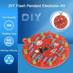 DIY LED Christmas Tree Decoration Kit NE555 Flashing Light Pendant PCB Circuit Welding Practice Kit LED