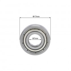 2pcs bearing 697zz 7x17x5 Miniature Electrical Motor Ball Bearings