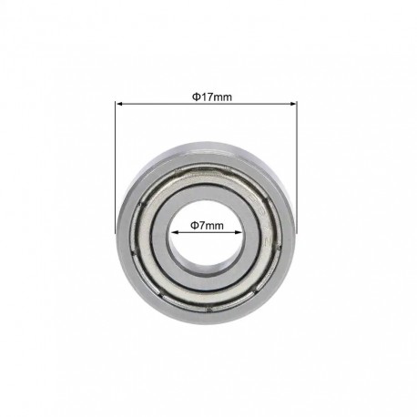 2pcs bearing 697zz 7x17x5 Miniature Electrical Motor Ball Bearings