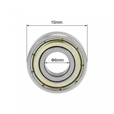 2pcs bearing 696ZZ 6x15x5 Miniature Electrical Motor Ball Bearings