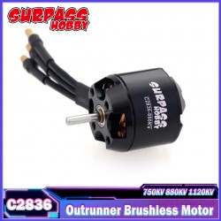 SURPASS HOBBY C2836-750KV/880KV/1120KV Brushless Outrunner Motor for Airplane Quadcopter