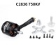 SURPASS HOBBY C2836-750KV/880KV/1120KV Brushless Outrunner Motor for Airplane Quadcopter