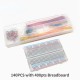 Breadboard 400/830 Holes Prototype PCB Board MB-102 Solderless PCB Mini Test Board 140PCS Jumper Wire Cable DIY Kit