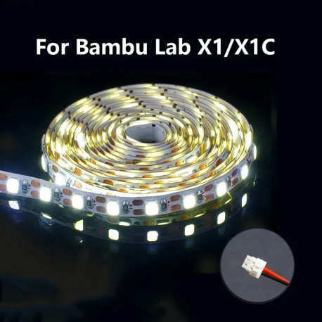 LED Light Kit For Bambu Lab P1P P1S X1 X1C LED Lights Strip 5V 150cm IP44 Lighting Lamp Super Bright