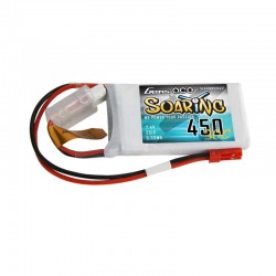 Gens ace Soaring 450mAh 7.4V 30C 2S1P Lipo Battery Pack with JST-SYP Plug