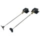 Double Motors RC Boat motor Drive Set 130 Motor+Motor Seat+copper connector+15Caft+Propellers Kit