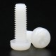 M6 White Nylon Plastic Cross Phillips Pan Round Head Screw Bolt