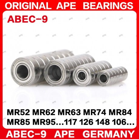 2pcs ABEC-9 bearing MR52ZZ MR62ZZ MR63ZZ MR74ZZ MR84ZZ MR95ZZ MR104ZZ MR105ZZ MR106ZZ MR115ZZ MR117ZZ MR128ZZ MR126ZZ