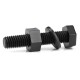 M6 PA66 Black Nylon Hexagonal Screw Nut Washer Metric Threaded Hex Head Bolt