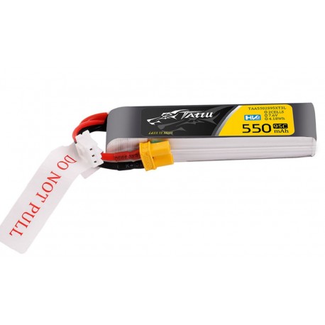 Tattu 550mAh 2s 95C 7.6V HV Lipo Battery with XT30 Plug