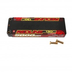 Gens ace Redline 1.0 5000mAh 2S 7.4V 130C HardCase 56 HV Lipo Battery