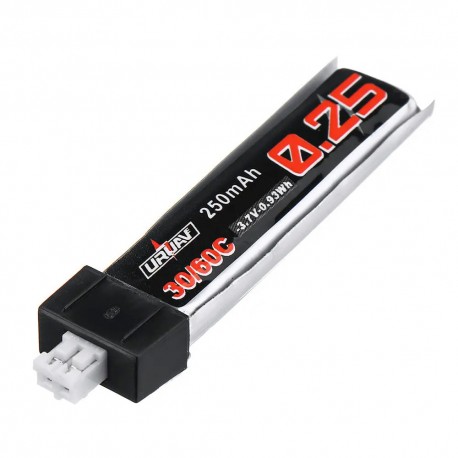 URUAV 3.7V 250mAh 30C/60C 1S Lipo Battery PH2.0 for Tiny Whoop TINY6 6X