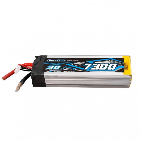 Gens Ace 30C 7300mAh 3S1P 11.1V Lipo Battery with JST-XHR Plug (MINI-HYDRO)