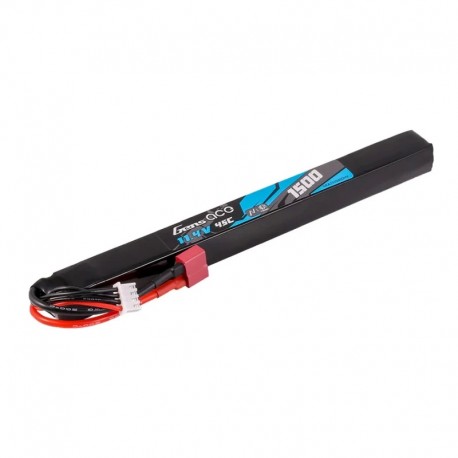 Gens Ace 1500mAh 3S 45C 11.4V HV LiPo Battery with Deans(T) Plug