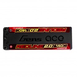 Gens ace Redline 2.0 Series 6600mAh 2S1P 7.6V 140C HardCase HV Lipo Battery Pack with Hardcase 131