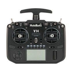 HelloradioSky V14 pro 2.4GHz 14CH Built-in 1000mW ELRS Hall Gimbals AI Voice Assistant EdgeTX Radio Transmitter LCD Screen