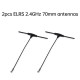 2PCS IFlight ELRS Receiver Antenna 2.4G 40mm / 70mm / 220mm IPEX