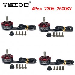 4X YSIDO SCUD 2306 Brushless Motor 1750KV/2500KV 3-6S Lipo for FPV Racing