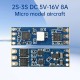 DL03 2S-3S DC 5V-16V 8A Mini RC Model Brushless ESC PWM Motor Driver ESC Board Compatible with 1104 1106 1306