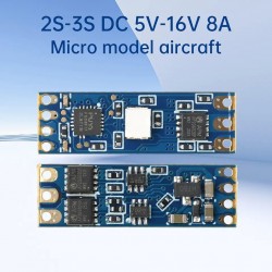 DL03 2S-3S DC 5V-16V 8A Mini RC Model Brushless ESC PWM Motor Driver ESC Board Compatible with 1104 1106 1306