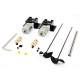 Double Motors RC Boat motor Drive Set 130 Motor+Motor Seat+copper connector+15Caft+Propellers Kit