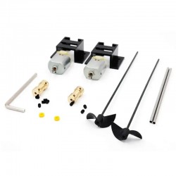 Double Motors RC Boat motor Drive Set 130 Motor+Motor Seat+copper connector+15Caft+Propellers Kit