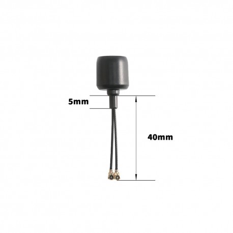 FlyFishRC Dual-Band 2.4Ghz/5.8Ghz UFL FPV Antenna for DJI Air Unit O3/O4/O4 PRO RC Drone 40mm/95mm/145mm