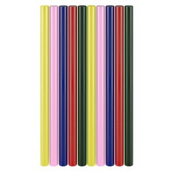 GOOBAY ράβδοι σιλικόνης 77856, Φ11mm x 200mm, διάφορα χρώματα, 10τμχ