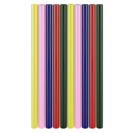 GOOBAY ράβδοι σιλικόνης 77856, Φ11mm x 200mm, διάφορα χρώματα, 10τμχ
