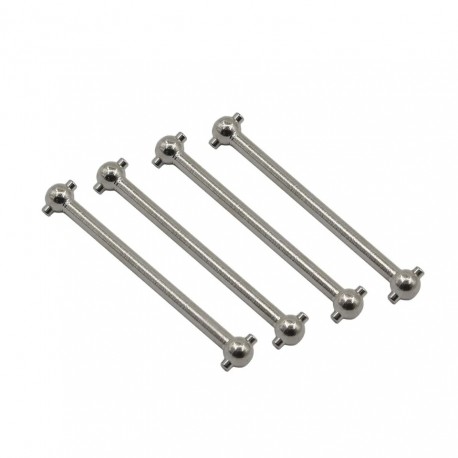 4Pcs Stainless Steel Dogbone 51MM for WLtoys A979 A949 A959 A969 K929 Himoto E18 Spino HSP 1:18 RC Car