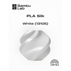 PLA Silk White (13105) / Filament with spool / 1 kg