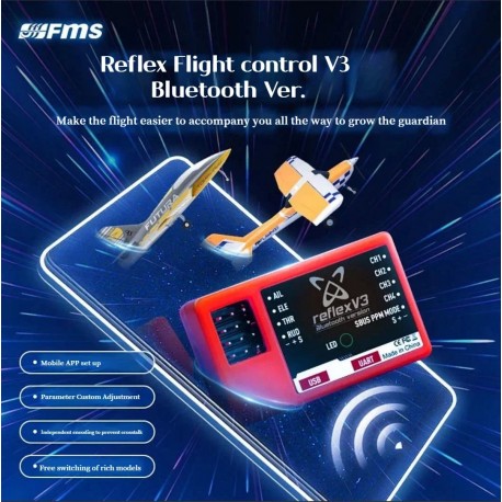 FMS Reflex V3 Flight control Gyro Stabilizer for FMS RC Airplane